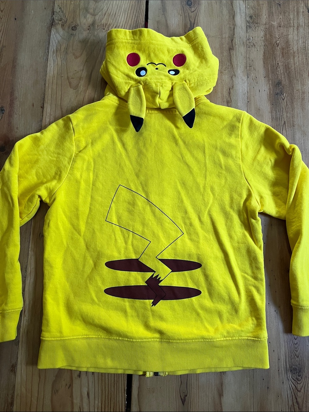 HANNA ANDERSSON x Pokeman 130 Yellow Pikachu French Terry Cotton Hoodie